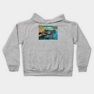 Lake Tranquility Ducks Kids Hoodie